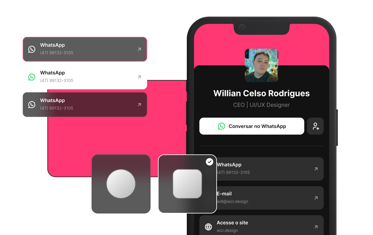 Página digital personalizada da worktag